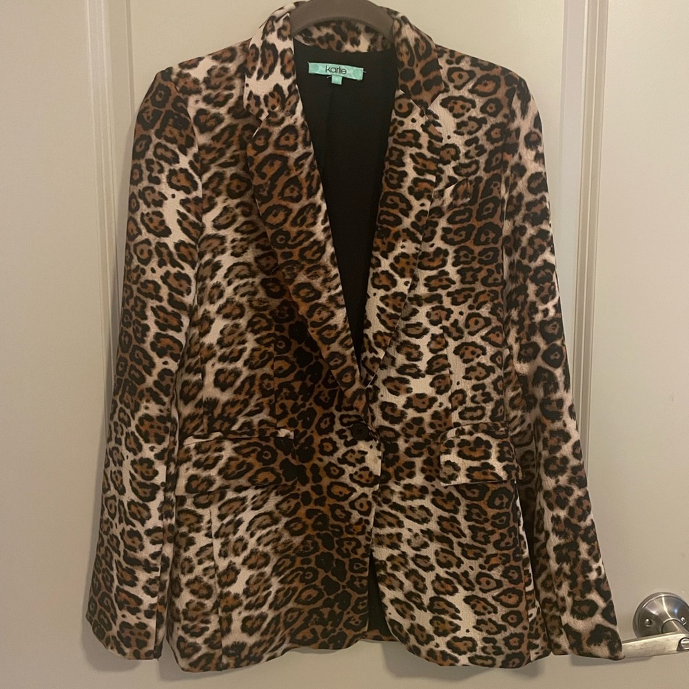 Leopard Cheetah Blazer S